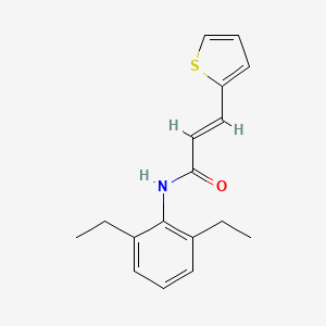 molecular formula C17H19NOS B5707747 N-(2,6-diethylphenyl)-3-(2-thienyl)acrylamide 