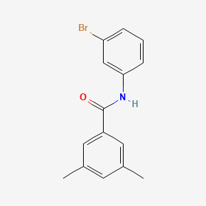 molecular formula C15H14BrNO B5707766 N-(3-bromophenyl)-3,5-dimethylbenzamide 