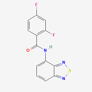 molecular formula C13H7F2N3OS B5707812 N-2,1,3-benzothiadiazol-4-yl-2,4-difluorobenzamide 