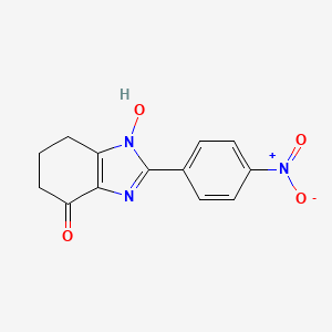 molecular formula C13H11N3O4 B5707827 1-hydroxy-2-(4-nitrophenyl)-1,5,6,7-tetrahydro-4H-benzimidazol-4-one 