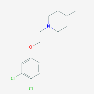 molecular formula C14H19Cl2NO B5707846 1-[2-(3,4-dichlorophenoxy)ethyl]-4-methylpiperidine 