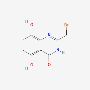 2-(Bromomethyl)-5,8-dihydroxyquinazolin-4(1H)-one
