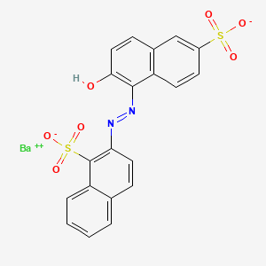 1-Naphthalenesulfonic acid, 2-[(2-hydroxy-6-sulfo-1-naphthalenyl)azo]-, barium salt (1:1)