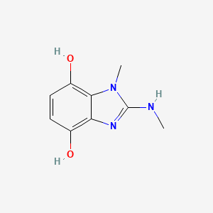 1-Methyl-2-(methylamino)benzimidazole-4,7-diol