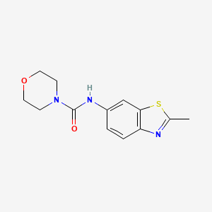 molecular formula C13H15N3O2S B5707897 N-(2-methyl-1,3-benzothiazol-6-yl)-4-morpholinecarboxamide 