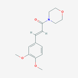 molecular formula C15H19NO4 B5707921 4-[3-(3,4-dimethoxyphenyl)acryloyl]morpholine 