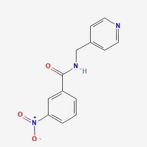 molecular formula C13H11N3O3 B5707927 3-nitro-N-(4-pyridinylmethyl)benzamide 
