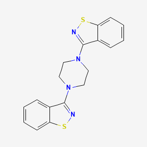 N,N'-Bis-(benzothiazol-3-yl)piperazine