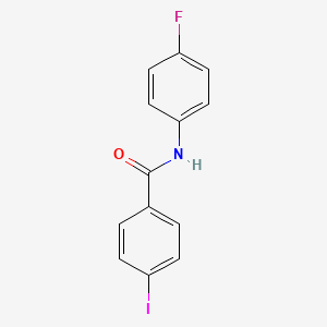 molecular formula C13H9FINO B5707935 N-(4-fluorophenyl)-4-iodobenzamide 