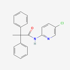 molecular formula C20H17ClN2O B5707954 N-(5-chloro-2-pyridinyl)-2,2-diphenylpropanamide 