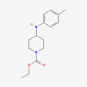 molecular formula C15H22N2O2 B5707967 ethyl 4-[(4-methylphenyl)amino]-1-piperidinecarboxylate 