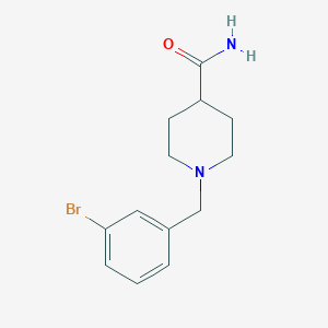 molecular formula C13H17BrN2O B5707983 1-(3-bromobenzyl)-4-piperidinecarboxamide 