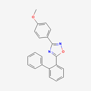 molecular formula C21H16N2O2 B5707990 5-(2-biphenylyl)-3-(4-methoxyphenyl)-1,2,4-oxadiazole 