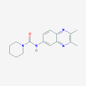 molecular formula C16H20N4O B5708025 N-(2,3-dimethyl-6-quinoxalinyl)-1-piperidinecarboxamide 