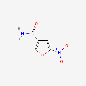 molecular formula C5H4N2O4 B570803 5-Nitrofuran-3-carboxamide CAS No. 118739-51-8