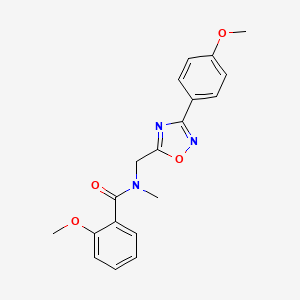 molecular formula C19H19N3O4 B5708033 2-methoxy-N-{[3-(4-methoxyphenyl)-1,2,4-oxadiazol-5-yl]methyl}-N-methylbenzamide 