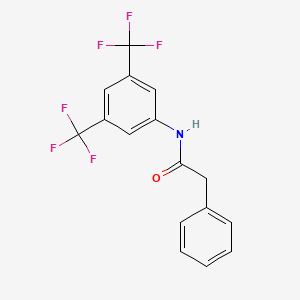 molecular formula C16H11F6NO B5708041 N-[3,5-bis(trifluoromethyl)phenyl]-2-phenylacetamide 