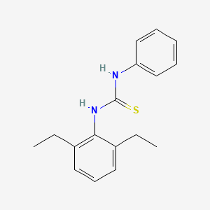 molecular formula C17H20N2S B5708069 N-(2,6-diethylphenyl)-N'-phenylthiourea 