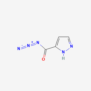 molecular formula C4H3N5O B570811 1H-Pyrazole-5-carbonyl azide CAS No. 116570-74-2