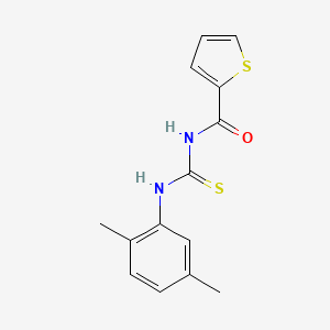 N-{[(2,5-dimethylphenyl)amino]carbonothioyl}-2-thiophenecarboxamide