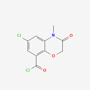 6-Chloro-4-methyl-3-oxo-3,4-dihydro-2H-1,4-benzoxazine-8-carbonyl chloride