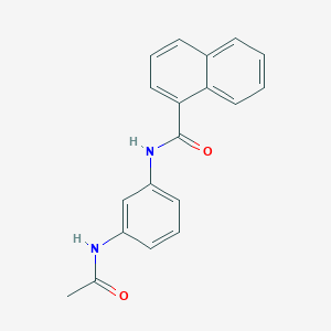 molecular formula C19H16N2O2 B5708143 N-[3-(acetylamino)phenyl]-1-naphthamide 
