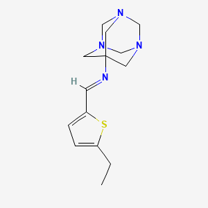 molecular formula C14H20N4S B5708164 N-[(5-ethyl-2-thienyl)methylene]-1,3,5-triazatricyclo[3.3.1.1~3,7~]decan-7-amine 