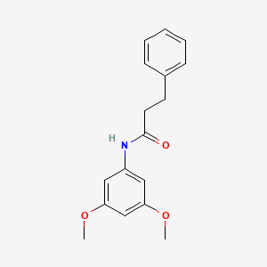 molecular formula C17H19NO3 B5708167 N-(3,5-dimethoxyphenyl)-3-phenylpropanamide CAS No. 6157-81-9