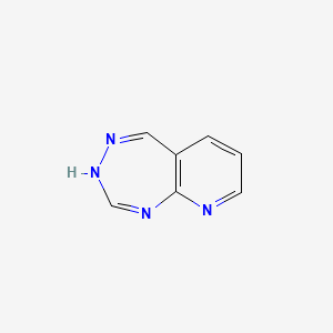 molecular formula C7H6N4 B570817 4H-pyrido[2,3-e][1,2,4]triazepine CAS No. 111190-41-1