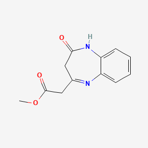 molecular formula C12H12N2O3 B5708170 methyl (2-oxo-2,3-dihydro-1H-1,5-benzodiazepin-4-yl)acetate 