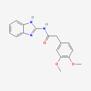 molecular formula C17H17N3O3 B5708185 N-1H-benzimidazol-2-yl-2-(3,4-dimethoxyphenyl)acetamide 