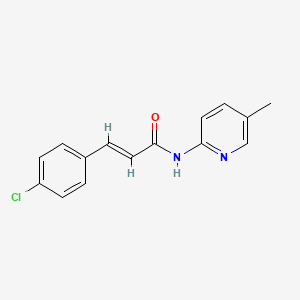 molecular formula C15H13ClN2O B5708189 3-(4-chlorophenyl)-N-(5-methyl-2-pyridinyl)acrylamide 