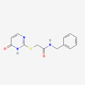 molecular formula C13H13N3O2S B5708203 N-benzyl-2-[(4-hydroxy-2-pyrimidinyl)thio]acetamide 