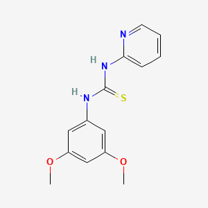 molecular formula C14H15N3O2S B5708206 N-(3,5-dimethoxyphenyl)-N'-2-pyridinylthiourea 
