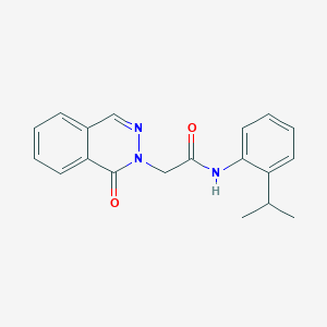 molecular formula C19H19N3O2 B5708213 N-(2-isopropylphenyl)-2-(1-oxo-2(1H)-phthalazinyl)acetamide 