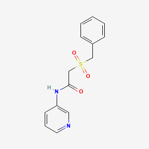 2-(benzylsulfonyl)-N-3-pyridinylacetamide