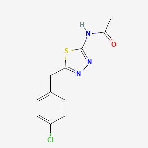 N-[5-(4-chlorobenzyl)-1,3,4-thiadiazol-2-yl]acetamide