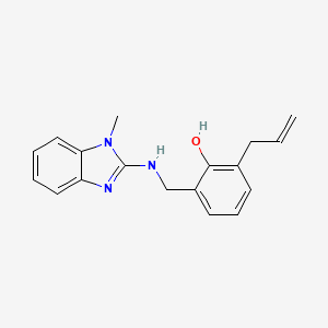 molecular formula C18H19N3O B5708269 2-allyl-6-{[(1-methyl-1H-benzimidazol-2-yl)amino]methyl}phenol 