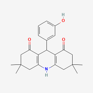 molecular formula C23H27NO3 B5708273 9-(3-hydroxyphenyl)-3,3,6,6-tetramethyl-3,4,6,7,9,10-hexahydro-1,8(2H,5H)-acridinedione 