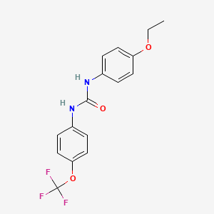 molecular formula C16H15F3N2O3 B5708280 N-(4-ethoxyphenyl)-N'-[4-(trifluoromethoxy)phenyl]urea 