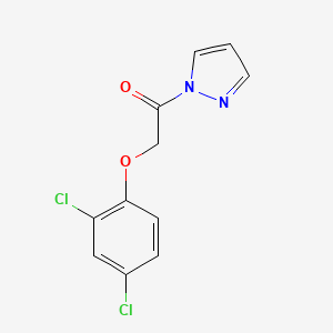 molecular formula C11H8Cl2N2O2 B5708288 1-[(2,4-dichlorophenoxy)acetyl]-1H-pyrazole 