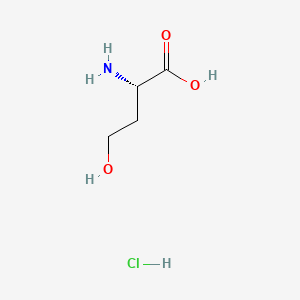 molecular formula C4H10ClNO3 B570829 (S)-2-Amino-4-hydroxybutanoic acid hydrochloride CAS No. 123053-31-6