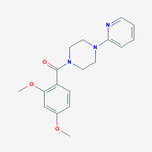 molecular formula C18H21N3O3 B5708310 1-(2,4-dimethoxybenzoyl)-4-(2-pyridinyl)piperazine 