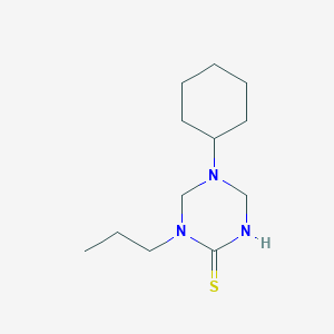 molecular formula C12H23N3S B5708325 5-cyclohexyl-1-propyl-1,3,5-triazinane-2-thione 