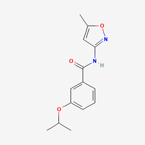 molecular formula C14H16N2O3 B5708347 3-isopropoxy-N-(5-methyl-3-isoxazolyl)benzamide CAS No. 6131-75-5