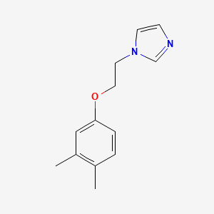 molecular formula C13H16N2O B5708358 1-[2-(3,4-dimethylphenoxy)ethyl]-1H-imidazole 