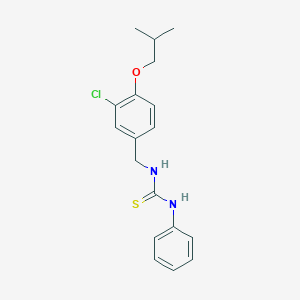 molecular formula C18H21ClN2OS B5708362 N-(3-chloro-4-isobutoxybenzyl)-N'-phenylthiourea 