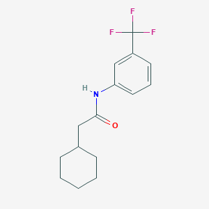 molecular formula C15H18F3NO B5708369 2-cyclohexyl-N-[3-(trifluoromethyl)phenyl]acetamide 