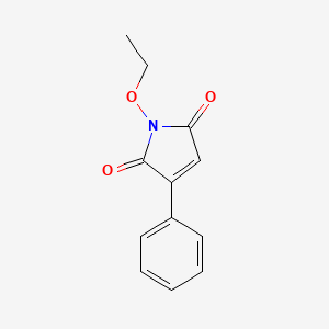 molecular formula C12H11NO3 B570837 1-Ethoxy-3-phenyl-1H-pyrrole-2,5-dione CAS No. 112025-01-1