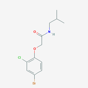 molecular formula C12H15BrClNO2 B5708385 2-(4-bromo-2-chlorophenoxy)-N-isobutylacetamide 